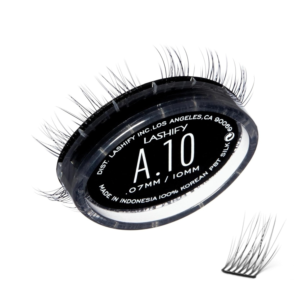 Lashify Amplify 10mm Gossamer DIY Estensioni di ciglia ricarica, nero, facile False Ciglia per un look naturale