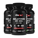 Melatonina 20 mg - 240 compresse di dissolve veloci - Droga Free - Natural Berry Flavor - Vegetariano, Non OGM, Gluten Free 240 Count (Pack of 3)