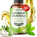 Soursop Liquid Drop 4 Fl oz per il supporto e la rigenerazione delle cellule, Boost immunitario, Relax, fegato e sonno, Soursop Bitters Liquid, Bontà erbacea, Zucchero/Gluten Free, Natural Flavor