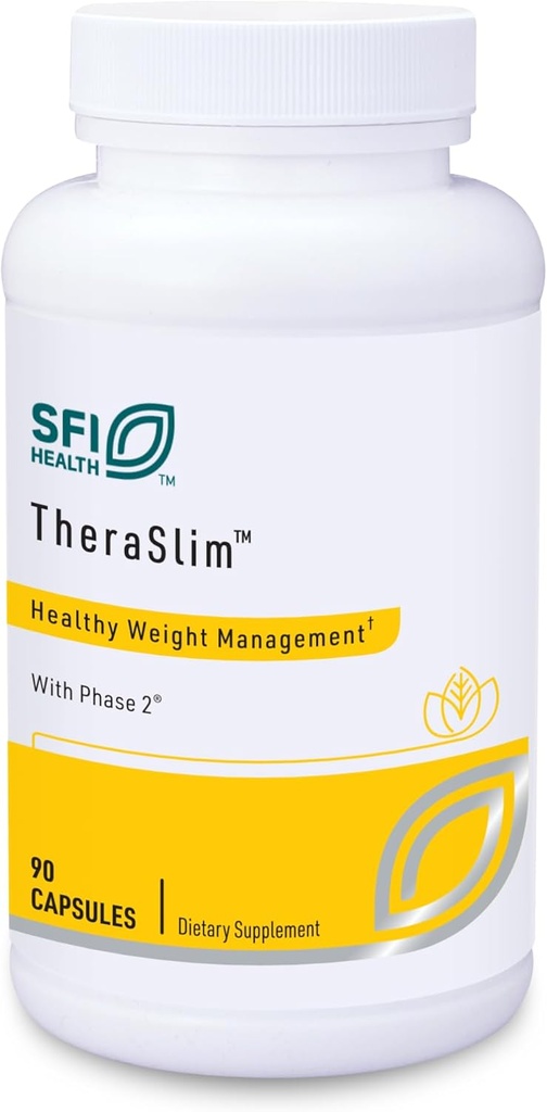 Klaire Labs SFI Health Theraslim - Fase 2 Carb Controller Formula con Estratto di chicco bianco per aiutare Block Starches & Carb Calories (90 capsule)