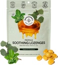 Gocce di tosse di eucalipto della menta di apicoltore, supporto immunitario con vitamina D, zinco e propoli, raffreddamento e gola Lozenges rilassante, 14 Ct