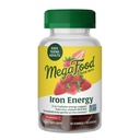 Megafood Iron Energy Gummies, Supplemento di ferro per le donne, uomini, adolescenti e bambini con vitamina B12 & B6, vitamine, da The Makers of Blood Builder Supplement, Strawberry Flavor, 60 Conte