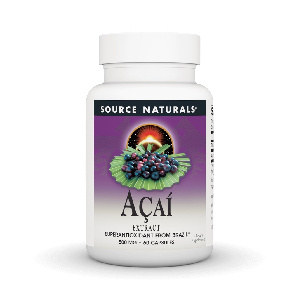 Estratto di Acai, Superantiossidante dal Brasile* - 500 Mg - 60 capsule
