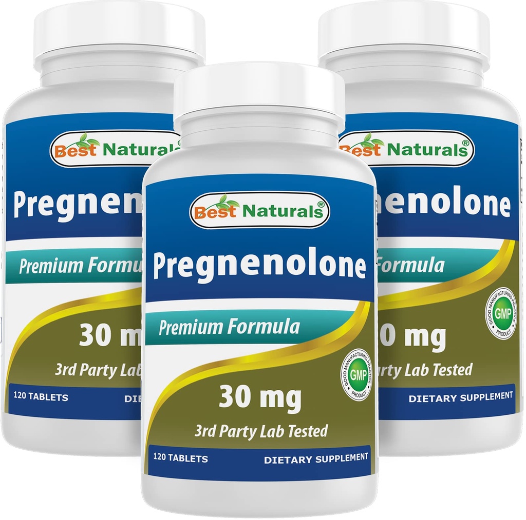 Migliori naturali Pregnenolone 30 mg 120 compresse (120 conteggio (Pack of 3))