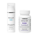 Skinuva® Scar (1.7 oz) & Bruise (14 capsule) - Crema Silicone avanzata formulata con Fattori di Crescita & Bruise Remedy omeopatico Formulato con Arnica, Bromelain & Zinc