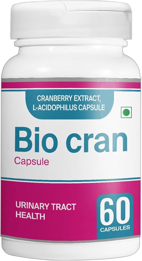 Capsule di mirtillo (60 conte) - Supplemento di salute del tratto urinario w/estratto di mirtillo, L-Acidophilus, & More - Pillole di mirtillo per le donne e gli uomini - Compresse di mirtillo vegetariano per l'immunità