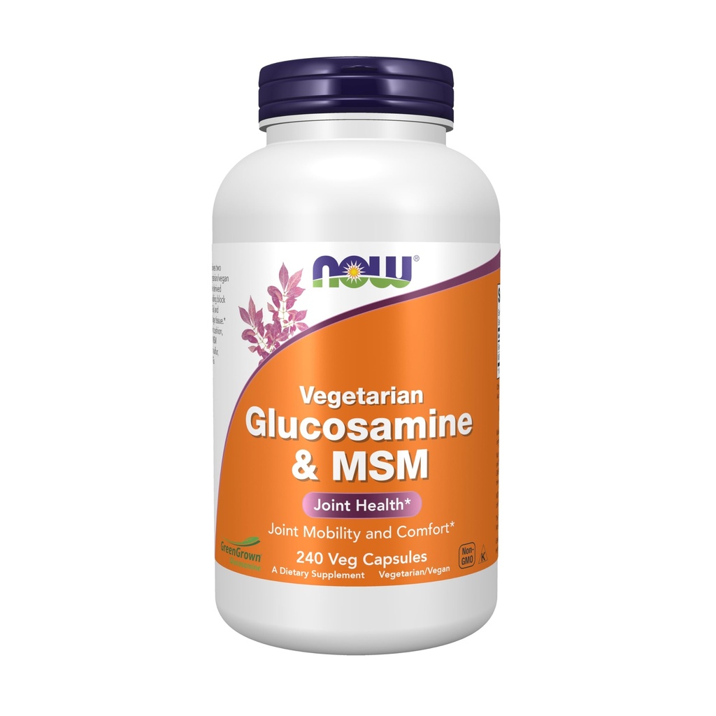 NowFoods Glucosamina Vegetariana & MSM Joint Health 240 Veg Capsule