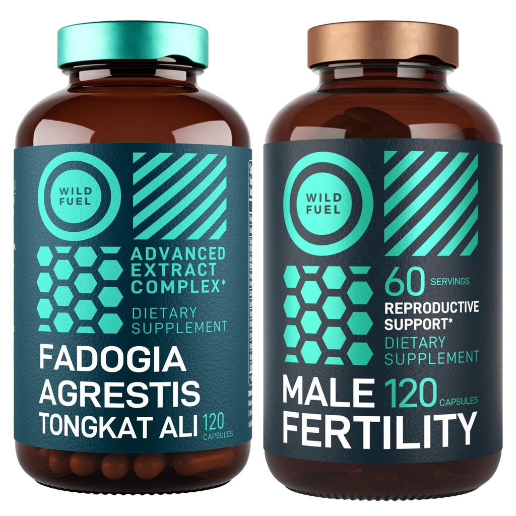 WILD FUEL Fertilità maschile e Fadogia Agrestis Supplements Ultimate Men's Health Bundle
