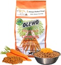Olewo Carote Originali per Cani – Fibra per Poop Perfetto, Toppers Dog Food per Mangiatori Picky, Natural Skin & Coat Support, Multivitamin, Probiotici per Salute Digestiva e Gut, 5.5 libbre