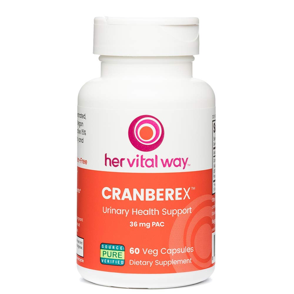 Cranberex - Pillole di mirtillo per le donne e gli uomini - Supplemento di mirtilli con 36 mg PAC - Capsule di estratto di mirtillo per la salute e la cura dei reni del tratto urinario - 60 capsule di veg
