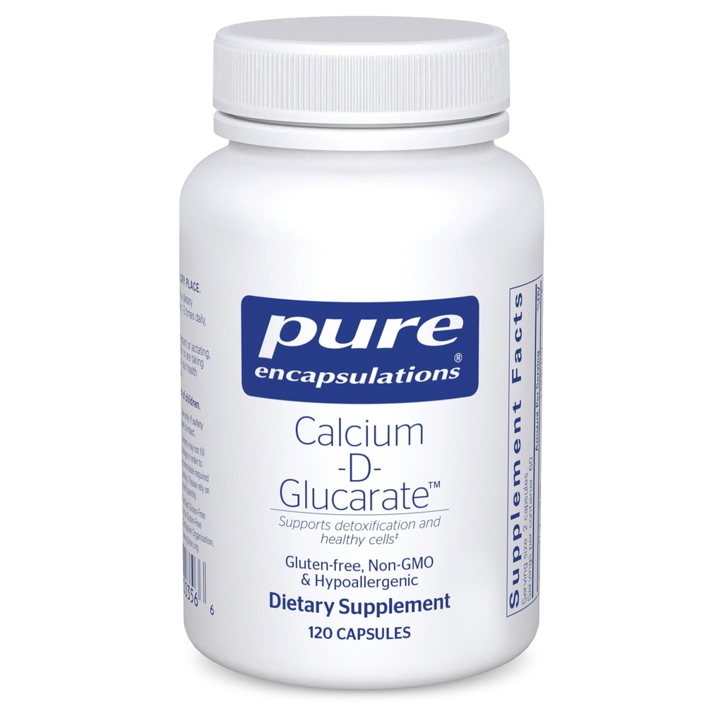 Calcium-D-Glucarate | Supplemento al supporto della salute cellulare nel fegato, polmoni, seno e colon* | 120 capsule