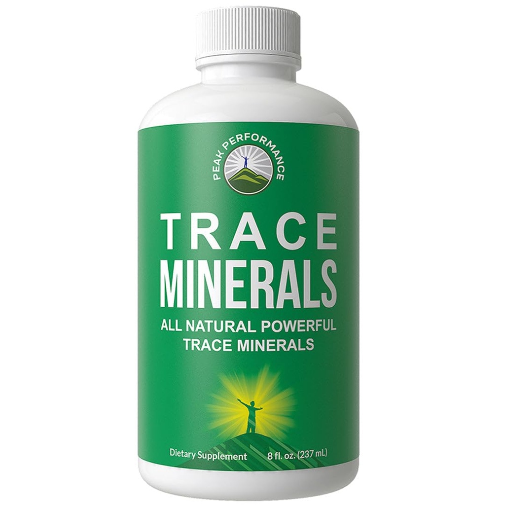 Ultra High Purity Trace Minerals Gocce liquide per acqua. Ionic Plant Based Fulvic Trace Mineral Drop Supplement + Magnesio. Ricompone minerali naturali, elettroliti + livelli di pH ottimali