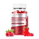 Glucosamina Chondroitin Gummies con MSM & Elderberry Extra Strength - Supporto congiunto, Antiossidante Supporto Immune Supplemento per Adulti, Men & Donne Minerali, coenzima Q10, DHA - 60 Raspberry Gummies