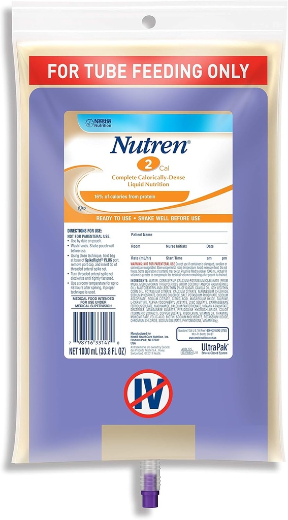 Nutrizione clinica Nestle Nutren 2.0 Integratore nutrizionale, Ncl44146H, 1 Pound