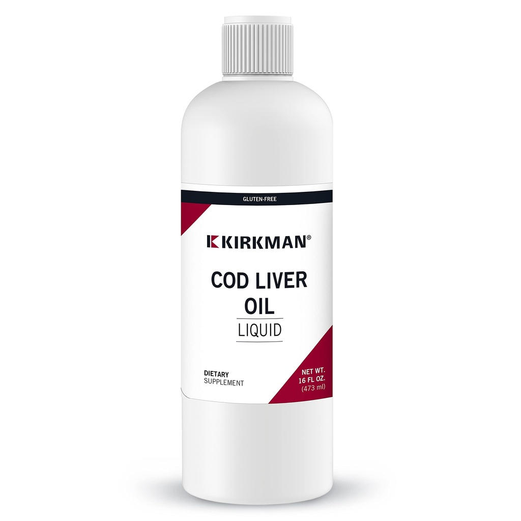 Kirkman Cod olio di fegato liquido - non aromatizzato 16oz.