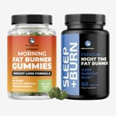 Fat Burner Gummies e Night Time Fat Burner | 24/7 Supporto per la perdita di peso con Green Tea & lampone chetoni | Appetite Suppressant, Metabolismo Booster, e Belly Fat Riduttore | 1 mese di fornitura