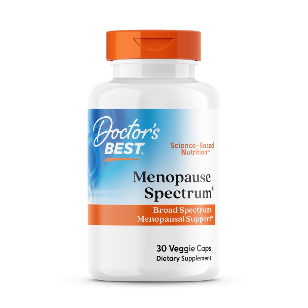 Migliore Spettro Menopause del Dottore con EstroG-100, Non OGM, Vegan, Gluten Free, Soy Free, Caps Veggie, 30 Conte