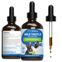 Pet Wellbeing Milk Thistle for Cats - Organic Herb, Milk Thistle Liver Detox Support, Antioxidants - NASC Certified & Vet-Formulated - 4 oz Liquid