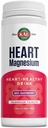 Miscela di bevanda di Magnesio del cuore di KAL, integratori di salute del cuore della polvere di Magnesio del lampone rosso per l'infiammazione, senza zucchero, Vegan, 100 Serve, 15,7 oz