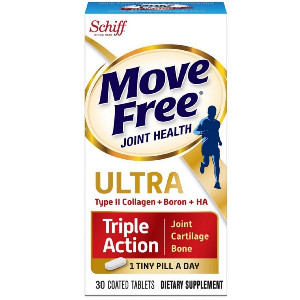Spostare Ultra gratuito con Tabella di salute congiunta UC-II, 30 conte