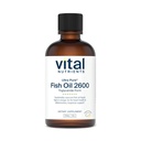 Vital Nutrients - Ultra Pure Fish Oil 2600 (Pharmaceutical Grade) - Hi-Potency Deep Sea Liquid Fish Oil, Supporto cardiovascolare, Natural Lemon Flavor - 8 Fl Oz per Bottiglia