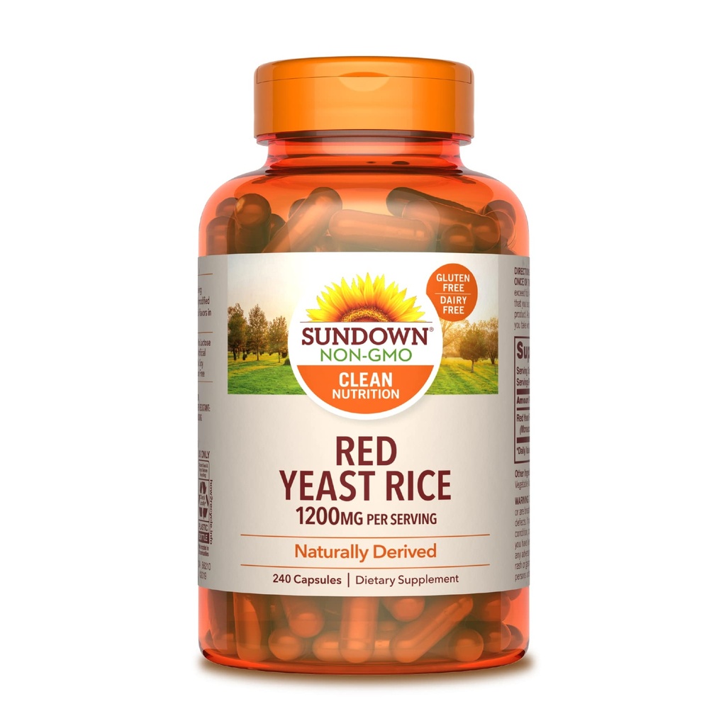 Riso rosso lievito di riso 1200 mg, 240 capsule