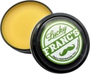 Lucky Franc's Unscented Mustache Wax for Men. Strong Frim Hold Stache Wax for Men's Grooming. Tutti Natural Scent Free Formula con Beeswax e olio di cocco. USA Made Mustache Styling Wax 2 once