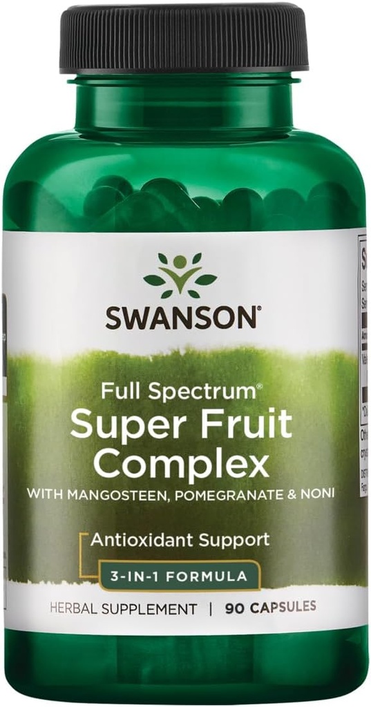 Swanson Mangosteen/Pomegranate/Noni Complex Supporto antiossidante Gastorintestinal Support 240 Milligrams 90 Capsule