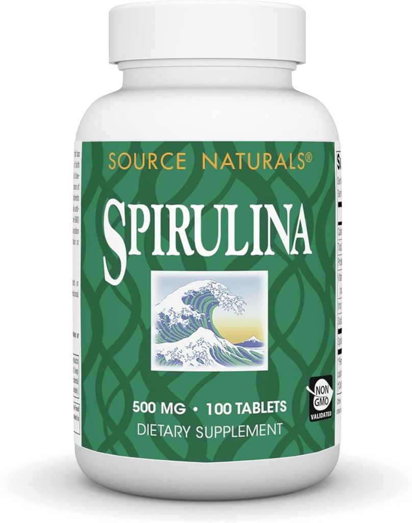 Fonte Naturals Spirulina - per il supporto del sistema immunitario - 100 compresse