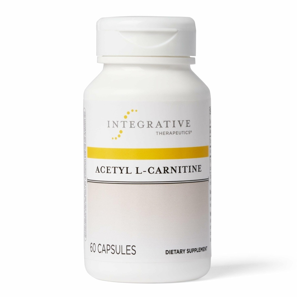 Integrative Therapeutics Acetyl L-Carnitina - Supporta la produzione sana di energia cellulare* - Supporta la funzione cellulare di Nerve* - Vegan, senza glutine e senza latticini - 60 capsule (30 Serve)