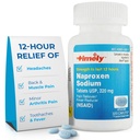 TIME-CAP Los Angeles, INC. Timely Naproxen Sodium 220mg - NSAID Pain Reliever per Headache, Tooth Ache, Minor Arthritis Pain Relief, Backache, Fever - dura 12 ore - 300 Conte