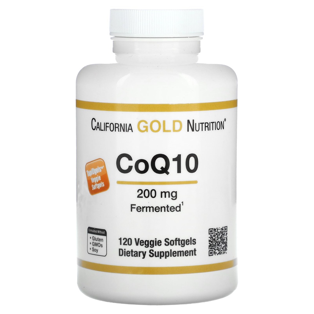 California Oro Nutrizione CoQ10, 200 mg, 120 Veggie Softgels