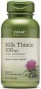 GNC Herbal Plus Milk Thistle 200mg Supplemento, Vegetariano, Supporta la funzione di fegato sano, 100 Serve