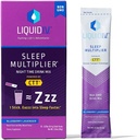 Liquido I.V.® Hydration Multiplier® +Sleep - Lavanda di mirtilli - Electrolyte Powder Drink Mix Packets | Convenient Single-Serving Sticks | Non-GMO | 10 Serve (Pacchetto di 1)