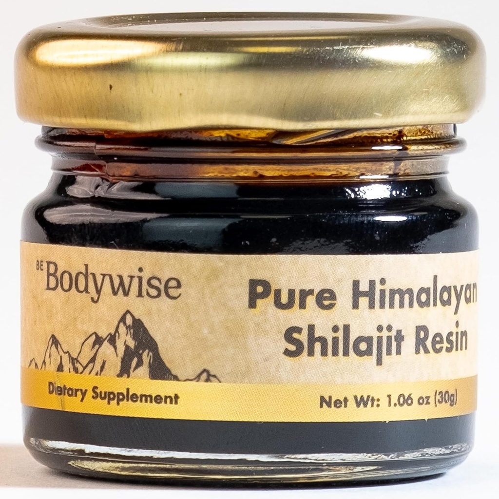 Sii Bodywise Pure Himalajit Resina I 600 mg I 75%+ Acido Fulvic & 85+ Minerali Trace | Zero Sugar I Lab Tested I Heavy Metal Free I 100% Autentico & Naturale, Organic I per Uomini & Donne I 30 gm.