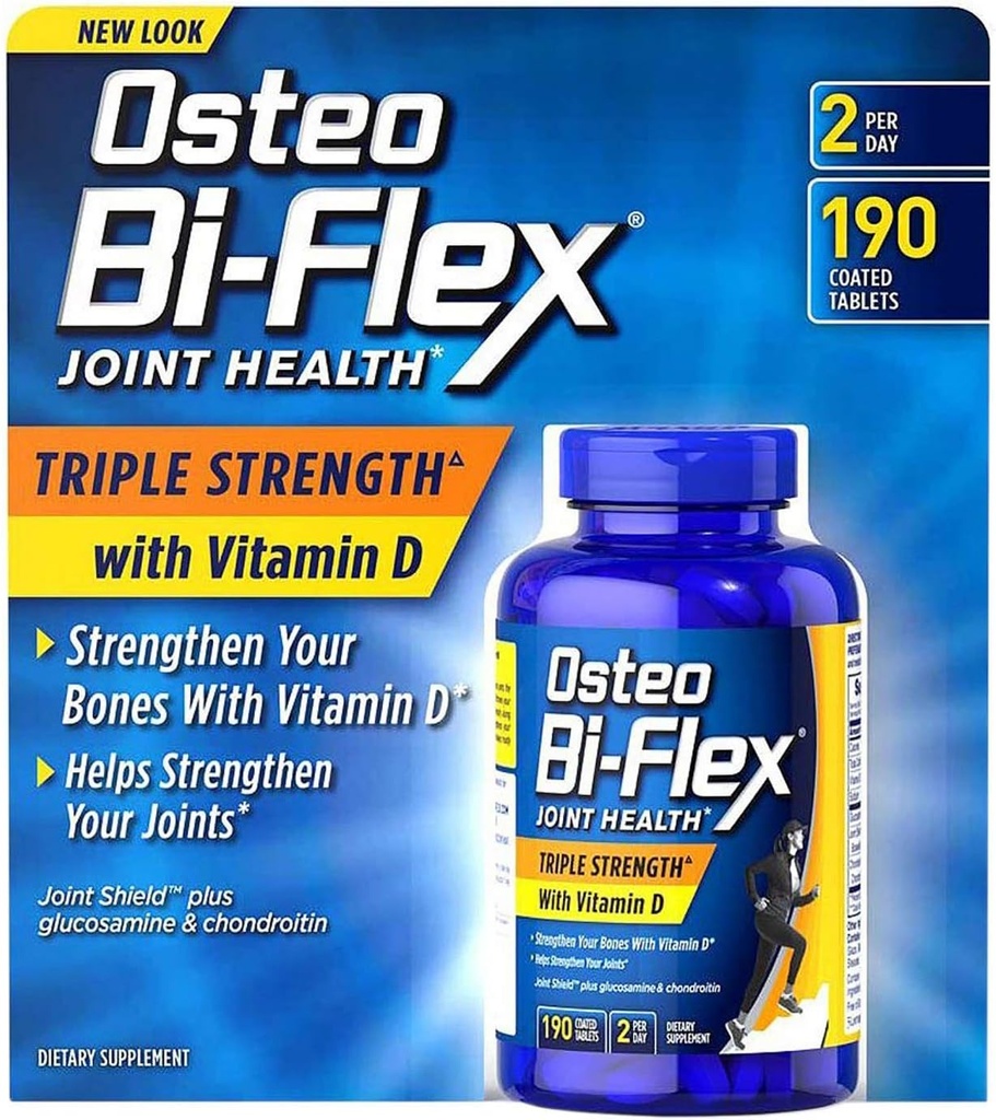 Osteo Bi-Flex Tripla resistenza con vitamina D (220 conteggio)