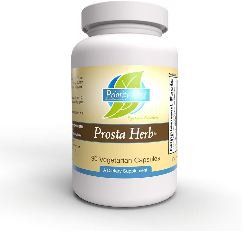 Priorità Una Vitamine Prosta Herb 90 capsule vegetariane - Sostenere una prostata sana pur mantenendo ormoni maschili all'interno della gamma normale.*