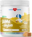 Stesso per cani - 90 Soft Chews - S-Adenosyl-L-Methionine, Integratore del fegato - Salute del cervello, promuove il supporto cognitivo, supporto del fegato (Same & Silybin Soft Chews)