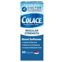 Ammorbidente dello sgabello di resistenza regolare di Colace 100 mg Capsules 60 Count Docusate Sgabello Sodio Softener per un sollievo dipendente delicato