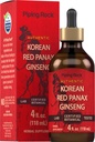 Piping Rock Korean Red Ginseng Liquid Extract | 4 Fl Oz | Panax Root Extract | Alcohol Free Tincture | Vegetariano, Non OGM, Gluten Free Supplement
