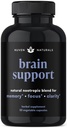 Brain Support Supplement - Natural Memory and Focus Supplement with Lion’s Mane, Ginkgo Biloba, Bacopa Monnieri & Ashwagandha Root - Natural Nootropics & Brain Booster | 60 Capsule