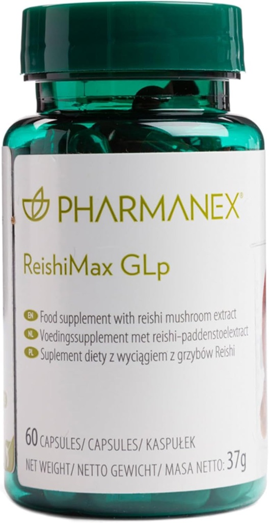ReishiMax Immune Support Supplemento, Red Reishi Mushroom Extract, 60 Capsules, Boosts Immune Health, Supporta energia, vitalità e benessere generale