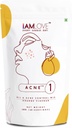 I AM LOVE Acne Negative Supplement Powder - 180g Per gli uomini e le donne | Ridurre l'olio di Eccessiva, Mild to Moderate Acne Pimples & Open Pores | Integratore cutaneo a base vegetale con vitamine del complesso B, Zinco, Cromo