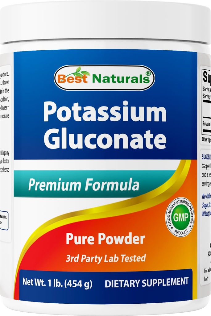 Migliore naturale Gluconato di potassio 1lb polvere (1 LB (pacchetto di 1))