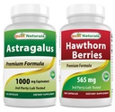 I migliori naturali Astaxanthin 12mg & Hawthorn Berry 565 mg