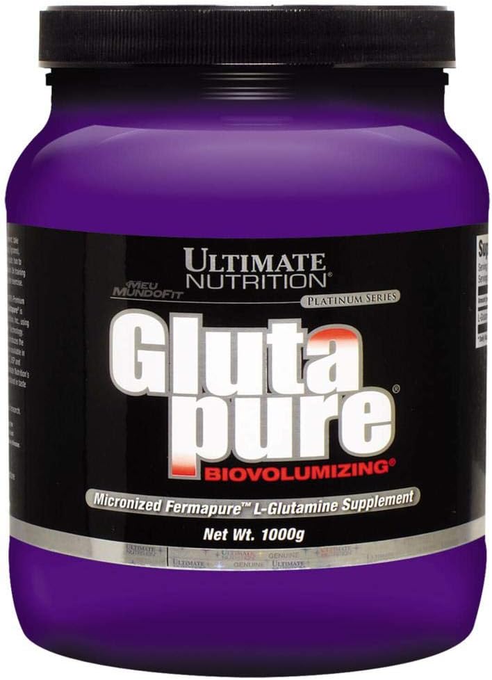 Ultimate Nutrition Glutapure 5000mg Biovolumizing, Integratori di recupero del muscolo con L-Glutamina, Polvere di aminoacido per funzione immunitaria, 1000g polvere, 200 porzioni