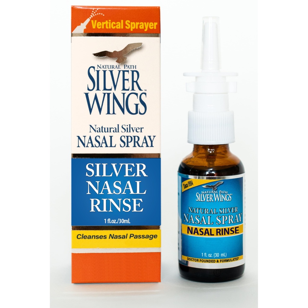 Percorso naturale Alette d'argento Sinus Relief Natural Silver Nasal Spray - 50ppm - 1oz