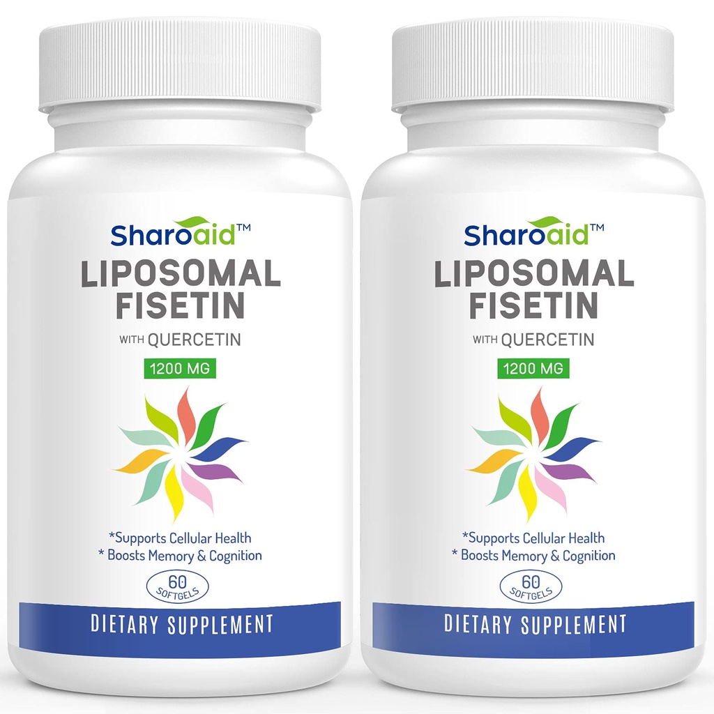 Fissina Liposomica con Quercetin Supplementi 1200 mg per porzione, polifenoli ad alto assorbimento Antiossidanti per le donne, Men, Non OGM,Gluten-Free,2 Bottiglia-120 Softgels