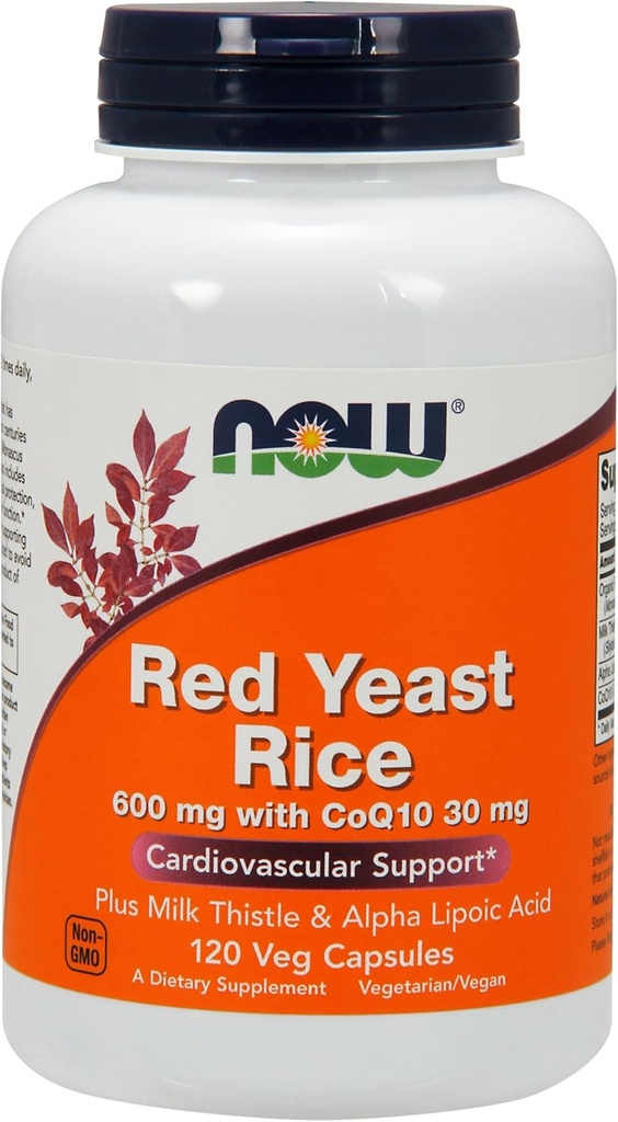 Ora alimenti, lievito rosso con Co Q10 Ala, 120 capsule vegetali