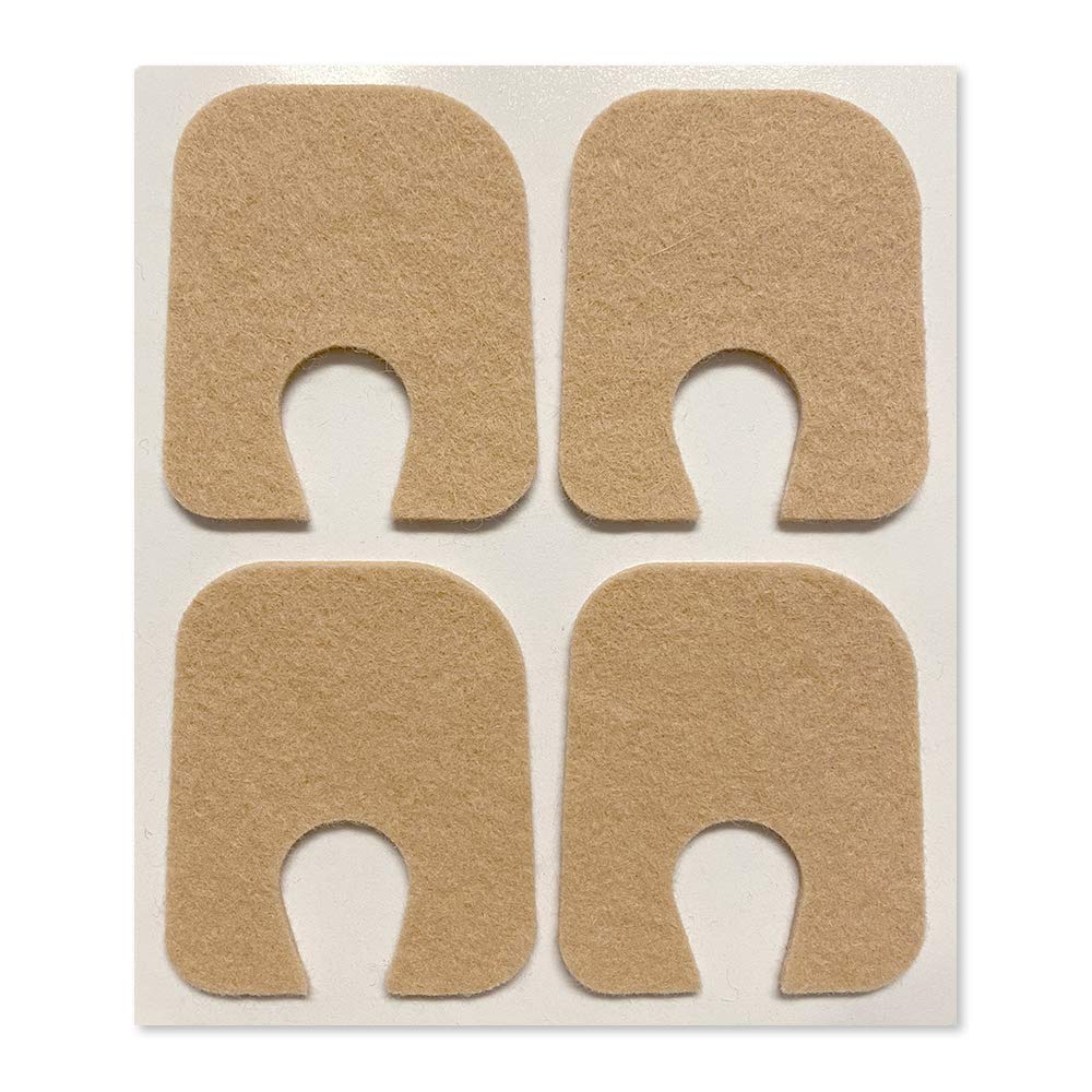 Aetna Foot Products - Adesive Felt U-Shaped Callus o Toe Pads, Confezione da 100, 1/8" Thick